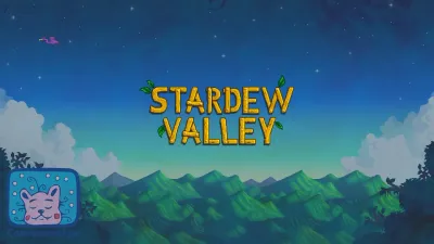 Stardew Valley 10th anniversary logo over the title screen