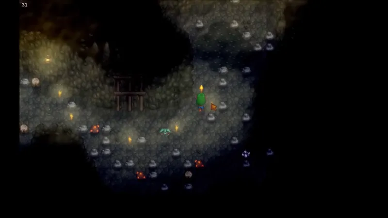 Slimes deep in the Mines — the floors where Frozen Tears drop